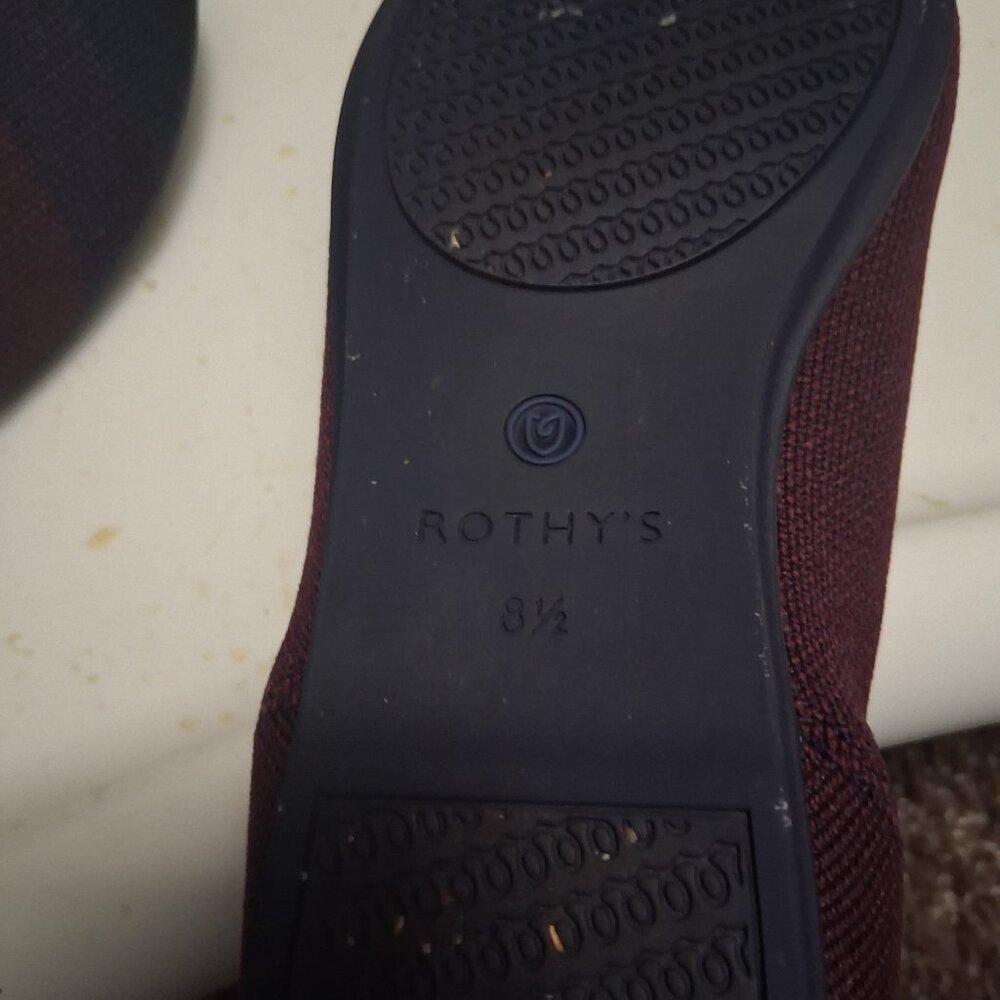 Rothy's Purple Flats with Blue Accent - Picture 7 of 8